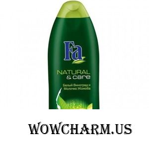 Fa / Крем-пена для ванн Natural & Care Белый виноград и молочко жожоба
