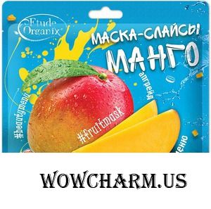 Etude Organix / Маска-слайсы для лица Маска-слайсы Манго Тонизирующая