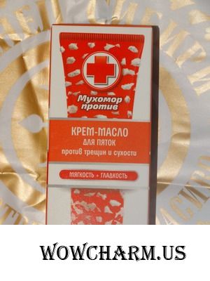 Мухомор в борьбе с сухостью пяток.