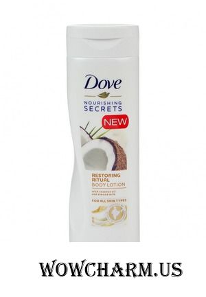 DOVE / Лосьон для тела "Восстанавливающий" с кокосовым маслом и миндальным молочком