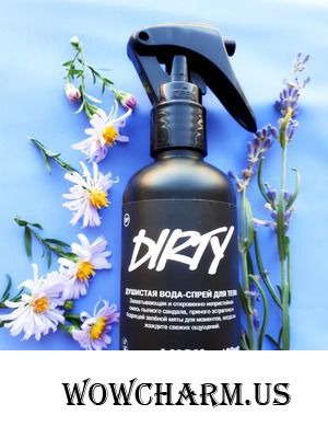 Свежие ощущения с душистой водой для тела Dirty от Lush.