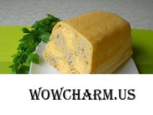 Шахматный блинный пирог без выпечки!