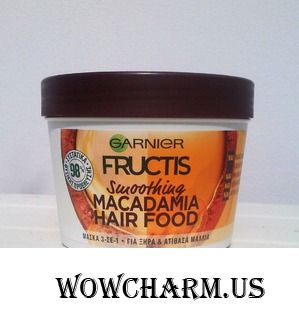 Garnier Fructis Macadamia hair food.