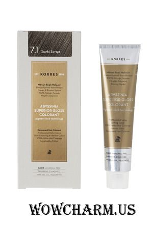 Korres / Краска для волос Abyssinia Superior Gloss Colorant Permanent hair colorant.