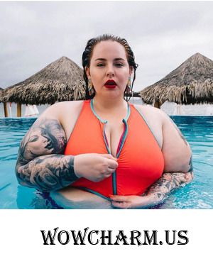 Яркая фотосессия Тесс Холлидей в купальнике для журнала Nylon