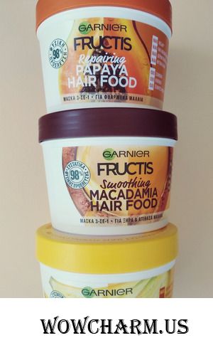 Маска для волос от Garnier Fructis Hair Food. Сравнение 3 вариантов маски.