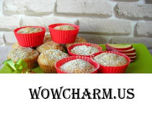 Яблочные кексики без яиц и без молочных продуктов