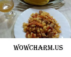 Barilla Cellentani со свиными шкварками и соусом NAPOLETANA