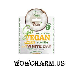 7 Days / Маска Go Vegan Monday № 1 White day Yummy Sheet Face Mask