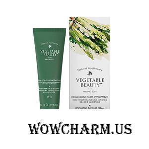 Vegetable Beauty / Крем-флюид для лица Day revitalizing facial fluid cream with asparagus extract and hyaluronic acid spf15