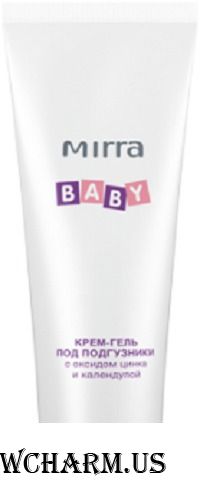 MIRRA / Крем-гель под подгузники с оксидом цинка и календулой серия "Baby"