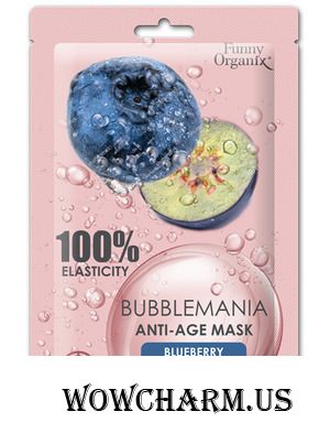 Funny Organix / Тканевая маска Bubblemania Blueberry Anti-Age Mask