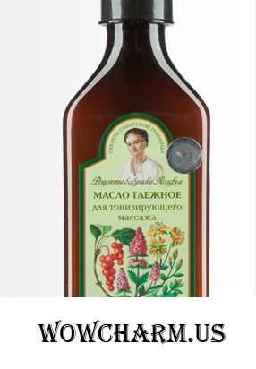 "Рецепты бабушки Агафьи" / Масло массажное Масло таежное для тонизирующего массажа. Содержит масло дикой мяты, лимонник, зверобой.