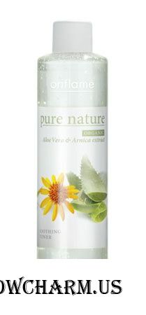 Oriflame / Тоник Pure Nature Organic Aloe Vera & Arnica Extract Soothing Toner