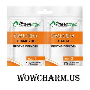 "BIТЭКС" / Шампунь против перхоти 1%+ Паста против перхоти 1%