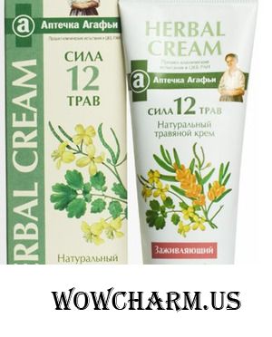 "Рецепты бабушки Агафьи" / Аптечка Агафьи Крем "Herbal Cream" заживляющий антисептический