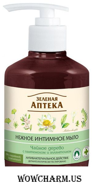 "Зеленая аптека" / мыло нежное интимное Чайное дерево антибактериальное