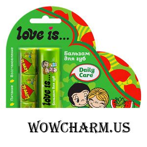 "Галант Косметик" / Бальзам для губ Love is... Арбуз и Ананас + жевательная резинка