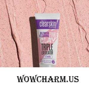 Avon / Розовый глиняный скраб-пилинг для лица "Для проблемной кожи"