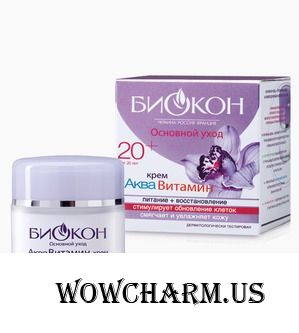 "Биокон" / Крем для лица Основной уход от 20 лет Крем Аквавитамин
