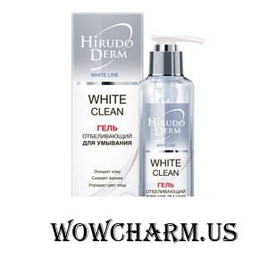 "Биокон" / Гель отбеливающий для лица WHITE CLEAN Hirudo Derm White Line