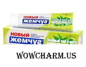 "Невская косметика" / Зубная паста «Зелёный чай и мята + отбеливание» серии Новый Жемчуг