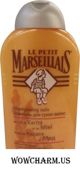 le petit marseillais / шампунь для сухих волос молочко карите и мёд