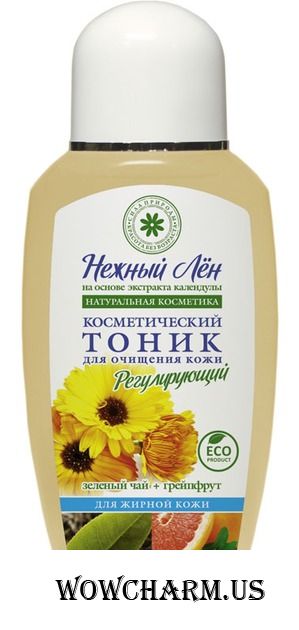 "Нежный лен" / Тоник для лица Тоник «Регулирующий» для жирной кожи
