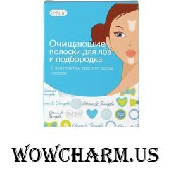 Cettua / Очищающие полоски для лба и подбородка с экстрактом лесного ореха