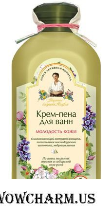 "Рецепты бабушки Агафьи" / Крем-пена для ванн молодость кожи.