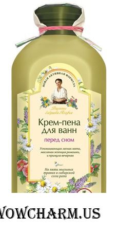 "Рецепты бабушки Агафьи" / Крем-пена для ванн перед сном.