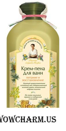 "Рецепты бабушки Агафьи" / Крем-пена для ванн питание и восстановление.