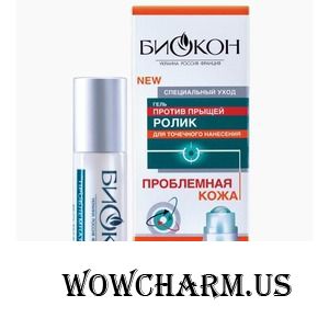 "Биокон" / Проблемная кожа Гель против прыщей ролик для точечного нанесения