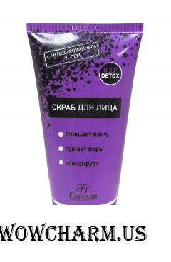 Floresan / Скраб для лица с активированным углем Deep Detox