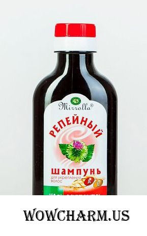 Mirrolla / Репейный шампунь с комплексом витаминов для укрепления волос