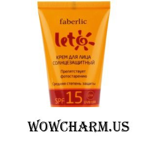 Faberlic / Крем для лица солнцезащитный SPF 15 серии LETO
