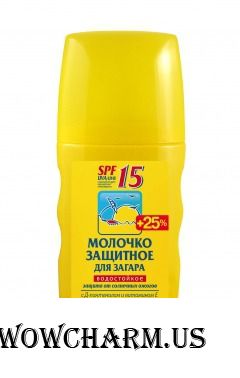 Floresan / Молочко защитное для загара SPF15. Водостойкое