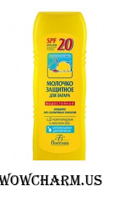 Floresan / Молочко защитное для загара для лица и тела SPF 20