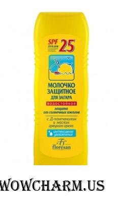 Floresan / Молочко защитное для загара для лица и тела SPF 25
