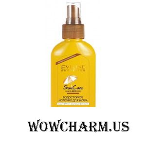 Eveline Cosmetics / Солнцезащитное водостойкое молочко для загара SPF15