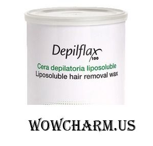 Depilflax / Воск в банке Азуленовый